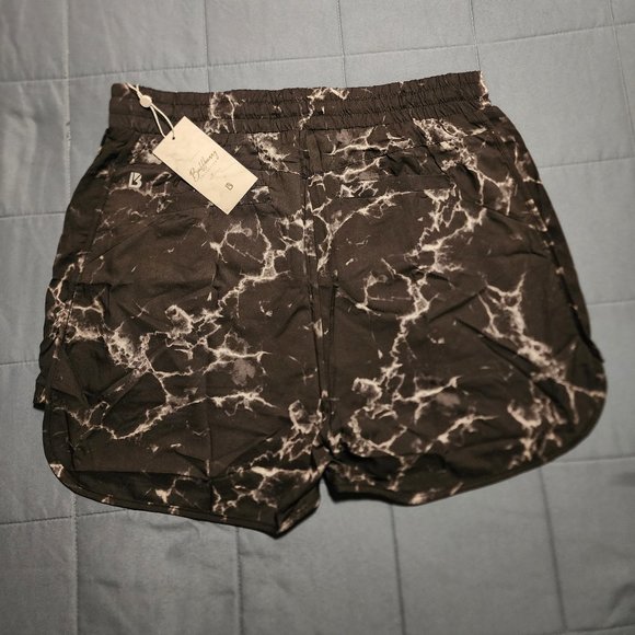 BuffBunny Black and White Athletic Shorts - Picture 4 of 5